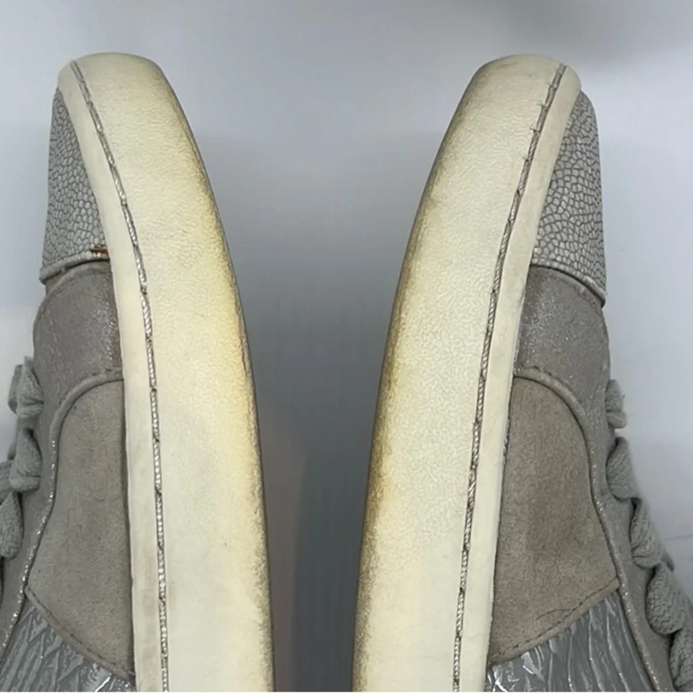 Dune London Gray Sneakers Suede Low-Top - Picture 13 of 13